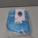 Sky Blue Wig with Bangs Short Light Blue Bob Wig Wavy Curly Wigs Synthetic Hair Wigs (Small Size)