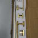TURS Towel Bar Set Brushed Gold 5-Pieces Bathroom Hardware Set SUS304 Stainless Steel Towel Holder Set 24 Inch Single Towel Bar Wall Mounted
