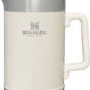STANLEY Classic Stay-Hot French Press Coffee Maker 48 oz | 5 Minute Brew, 4 Hours Hot | Mesh Filter for Coffee Grounds | Insulated Stainless Steel French Press | BPA-Free | Cream Gloss