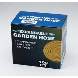 100ft Expandable garden hose, Lightweight hosepipes for garden with multiple function Nozzle spray for watering ,leakproof 3/4 durable solid brass fittings Kink Free best for all purpose outdoor Gardening and washing.