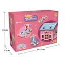 Toddler Girl Toys STEM Toys for Kids Toy,Kids Tool Set with Play Tool Box,Pink House,Protective Goggles for 3-7 Years Old Toddlers Kids Boys Girls Toddler