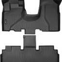 HAFIDI® Floor Mats Fit for 2002-2006 Honda CRV (Fixed Cab Center Armrest Box Need to Cut) All Weather Protection TPE Anti-Slip Automotive Floor Liners Custom Accessories, Black