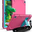Case for All New Fire HD 10 TabletFit 13th Generation,2023 Release 10.1 inch Protective Kickstand Heavy Dust Shockproof for Kids with Stand & Shoulder StrapAlso for 10 Nokia (Pink + Blue)