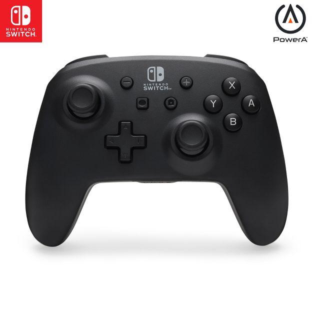 PowerA Jet Black Wireless Controller - Nintendo Switch: Bluetooth, USB, Standard Controller