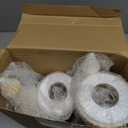 Queekay 4 Pcs Wooden Christmas Tree Tabletop Tree Figurine Unfinished Table Top Christmas Decor for DIY Crafts Peg People Holiday Nature Table Home Decor(White)