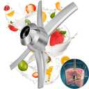 Replacement Blender Blade Compatible with Ninja Creami NC500 Series, Mixing Blade Replacement for Ninja Ice Creami Accessories forNC501 CN501CO NC500C NC501C NC501H