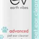 2 x Earth Vibes Dog & Cat Ear Cleaner  Pet Cat Ear Cleaner - Advanced Natural Solution Treatment for Itching, Head Shaking, Discharge & Smelly Ears - Made in The USA