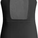 Phineein Girls Gymnastics Leotards Mesh Back - Kids Sleeveless Ballet Dance Leotard with Stylish Power Mesh Cutout Back