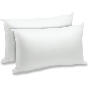 Throw Pillow Inserts (12" x 20"), Cushion Inserts, Hollowfibre Filling for Sofa, Bedding Cushion Pads (Pack of 2)