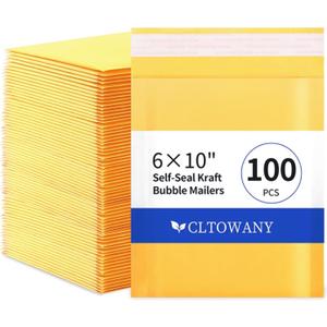 Padded Envelopes 610' Inch 100 Pack Self-Sealing Paper Envelopes for Shipping, Mailing,Packaging,Strong Adhesion Envelope Mailers