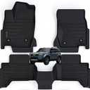 Floor Mats for 2024 2025 Toyota Land Cruiser,TPE All Weather Protection Car Floor Liners Accessory Custom Fit for 2024 Toyota Land Cruiser-Black