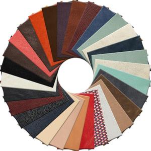 Amylove 30 Pcs Genuine Leather Scraps for Craft 12 x 7.8 Inch Tooling Leather Sheets Material 5lb(Multicolor)