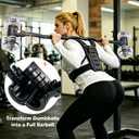 Dumbbell to Barbell Converter Bar, EZ Curl Barbell Adapter