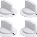 [UPGRADED] BlueStars 4 Packs WE1M652 Dryer Timer Control Knob with UPGRADED Metal Ring - Compatible with Hotpoint & GE Dryers - Replaces 1264289 AP3995164 PS1482196 AH1482196