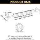 Miyili 24-Inch Bathroom Towel Bar SUS 304 Stainless Steel Towel Holder Rack Wall Mount Brushed Finish, A01N60A