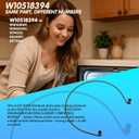 2026 UPGRADED W10518394 Dishwasher Heating Element for Whirlpool, Kenmore, Maytag, Amana Replaces W10134009, W10441445, 8194250, 8563007, 8572861 Fits WDF520PADM, WDT720PADM, WDT710PAYM & more