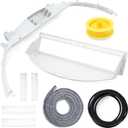 WE49X20697 Dryer Repair & Maintenance Kit Compatible with GE Select Dryers, Include WE18X25100 Lint Filter WE3M26 Bearing WE12X83 Idler Pulley WE12M29 Drive Belt Felt Seal and Glide Slides