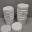 10 Pack Paint Buckets for Painting Empty Paint Cans Quart Plastic Paint Containers with Lids 2 Pint Plastic Paint Can 1/4 Gallon Paint Pail Small Paint Storage Containers for Leftover Paint