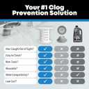 TubShroom Tub Drain Hair Catcher Strainer, White  Drain Protector and Hair Catcher for Bathroom Drains, Fits 1.5  1.75 Bathtub and Shower Tub Drains