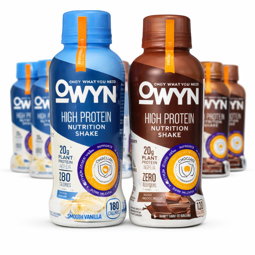 Owyn Protein Shake Chocolate and Vanilla 12 pack- BBD; January 06, 2027