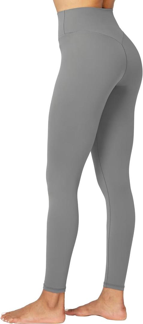 Sunzel Nunaked Workout Leggings for Women, Tummy Control Compression Workout Gym Yoga Pants, No Front Seam & High Waist (Medium, Charcoal)