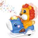 Baby Crawling Walking Toys for Toddlers with Adorable Shape, Musical Car Crawling Developmental Toys with Sounds and Lights, Ideal Gifts for Babies, Small