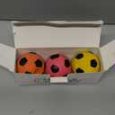 CHIWAVA 3PCS 2.7'' Squeak Latex Dog Toy Football Chew Fetch Throw Ball for Medium Dogs Interactive Play