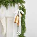 MEEDEE White Velvet Ribbon 2 Inch Frayed Edge Ribbons 2 Rolls 4 Yards Crinkle Crushed Ribbons White Velvet Ribbon for Christmas Tree, Gift Wrapping, Holiday Decor, Wedding Favors