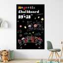 Magnetic Chalkboard Wallpaper Stick and Peel, 18" x 39"Chalk Board Contact Paper with Adhesive on Wall for School, Office, Kitchen Fridge, Drawing