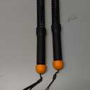 Ropeless Battle Ropes Weighted  2 Pack Portable Cordless Battle Ropes for HIIT & Cardio Full-Body Workout Tool with Non-Slip Spiral Handles, Travel-Friendly Home Gym Equipment for Women & Men (Black & Amber)