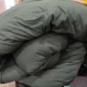 Litanika Super King Plus Comforter Sets Emerald Green - 7 Pieces Bed in a Bag Oversized King Bedding Comforter Sets, Solid Lightweight Bed Set with Comforter, Sheets, Pillowcases & Shams