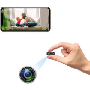 Small Hidden Camera Spy Cameras - Mini Nanny Cam for Home Security, Camaras Espias Ocultas, No WiFi Needed, SD Card Recorder