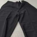 Unybwonn Women Wide Leg Dress Pants High Waisted Straight Leg Business Slacks Work Pants Casual Button Down Trousers (XX-Large, Black)