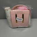 212Pcs Pink Birthday Decorations Disposable Dinnerware Sets,Birthday Party Supplies Plates Napkins Set Baby Shower Birthdays Party Plate Pink Set With Banners Cups Forks knives Spoons Serve 24