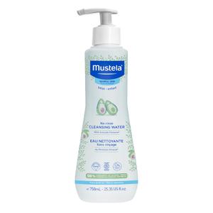 Mustela Baby Cleansing Water - No-Rinse Micellar Water - with Natural Avocado & Aloe Vera - for Baby's Face, Body & Diaper - 1 or 2-Pack - Various Sizes