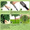 Canlierr 2 Pcs Artificial Boxwood Topiary Ball Bush 26" Tree UV Resistant with Spike Easy to Push in The Ground Fake Boxwood Plants Faux Greenery Shrubs for Indoor Outdoor Home Garden (Light Green)