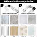 Paper Towel Holder Under Cabinet with Damping Effect, Single-Hand Operable Wall Mount Paper Towel Holder for Kitchen/Bathroom, Under Counter Self-Adhesive/Drilled Kitchen Towel Holder (Silver)