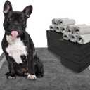Dogcator Charcoal Dog Training Pads 100 Count, 22"x22" Puppy Pee Pads for Small Dogs, Activated Carbon Dog Pee Pads, Disposable Puppy Pads Pet Training Pads