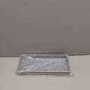 MAONAME Gray Bathroom Tray, Plastic Vanity Tray, Long Narrow Countertop Trays with Handles, Perfume Organizer Trays for Dresser, Bathroom Accessories, 13.8" x 6" x 1.57"