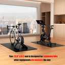 Cycleclub Bike Mat Compatible with Peloton Bike,Elliptical,Treadmill Mat, 6mm Thick, Under Exercise Bike Trainer Pad for Indoor Stationary Spin Bike Gym Equipment Hardwood Floor Carpet Protector