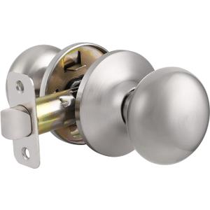 Probrico Door Knobs Interior, Passage Brushed Nickel Hall/Closet Door Knob,Stainless Steel Interior Non-Locking Door Knob, 1 Pack