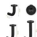 Black Modern Taper Candle Sconces : Set of 3 Iron Minimalist Wall Decor for Living Room - Metal Taper Wall Candle Holder for Home Narrow Corner Hallway