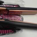 Annlary Hair Straightener 1 Inch Flat Iron and Curler 2 in 1 Titanium Ceramic Ionic Dual Voltage Straightener with Heat-Resistant Silicone, for Less Frizz, Shinier & Smoother