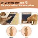 Dog Nail Scratch Board with Treat Box and Replaceable Sandpaper