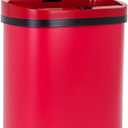 New Red 13-Gallon Touch Free Sensor Automatic Kitchen Office