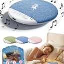 2026 New Flat Under Pillow Speakers for Sleeping, Bone Conduction Pillows Speaker Bluetooth, Private Ultra-Thin Aid with White Noise Timer, Mini Portable Slim Wireless Bedside Speak