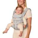 Ergobaby Omni Classic (formerly OMNI 360) All-Position Baby Carrier for Newborn to Toddler with Lumbar Support and Cool Air Mesh, 7-45 Pounds, Pearl Grey, One Size