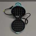 CROWNFUL Mini Waffle Maker, 4" Chaffle Maker with Compact Design, Easy to Clean, Non-Stick Surface, Recipe Guide Included, Perfect for Breakfast, Dessert, Sandwich, or Other Snacks (Mint Green)