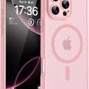 TOCOL for Phone 16 Pro Max Case, Compatible with Magsafe Charger, Full Camera Protection, Drop Protection, Translucent Matte Phone Case for iPhone 16 Pro Max 6.9 inch (Light Pink)