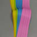 Chell Colored Sentence Strips Cardstock, Pack of 100, 3 x 24 Rainbow Color Word Learning Strips Handwriting Practice Tools for Teachers, Classroom and Office, 5 Colors